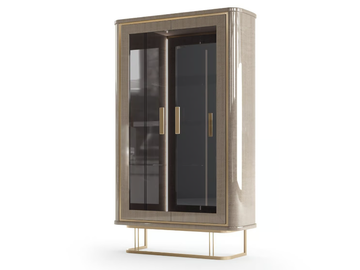 ROBERTO BARNINI - Wooden display cabinet with integrated lighting by Barnini Oseo - view 2